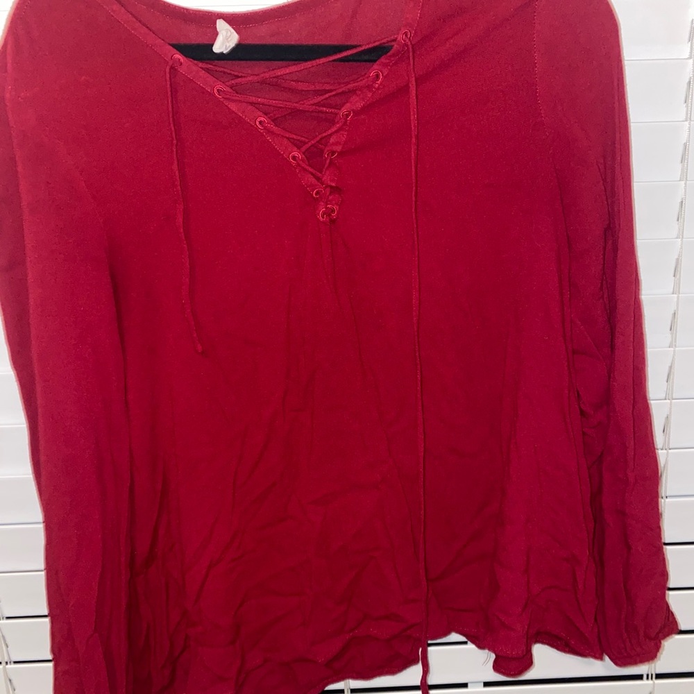 Red blouse